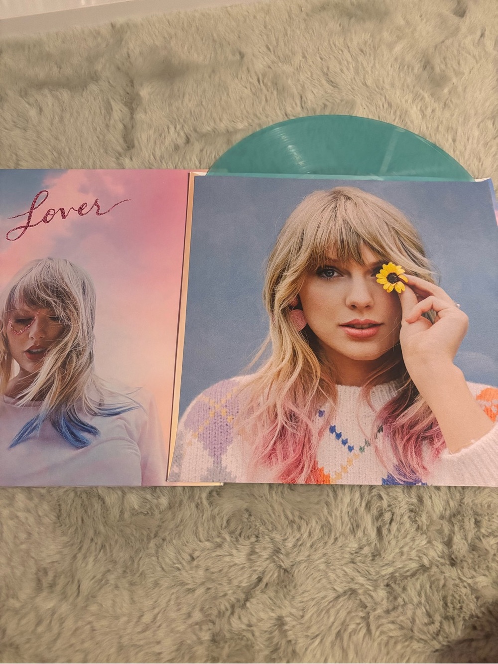 Taylor Swift - Lover Vinyl record (pink and blue pressing)